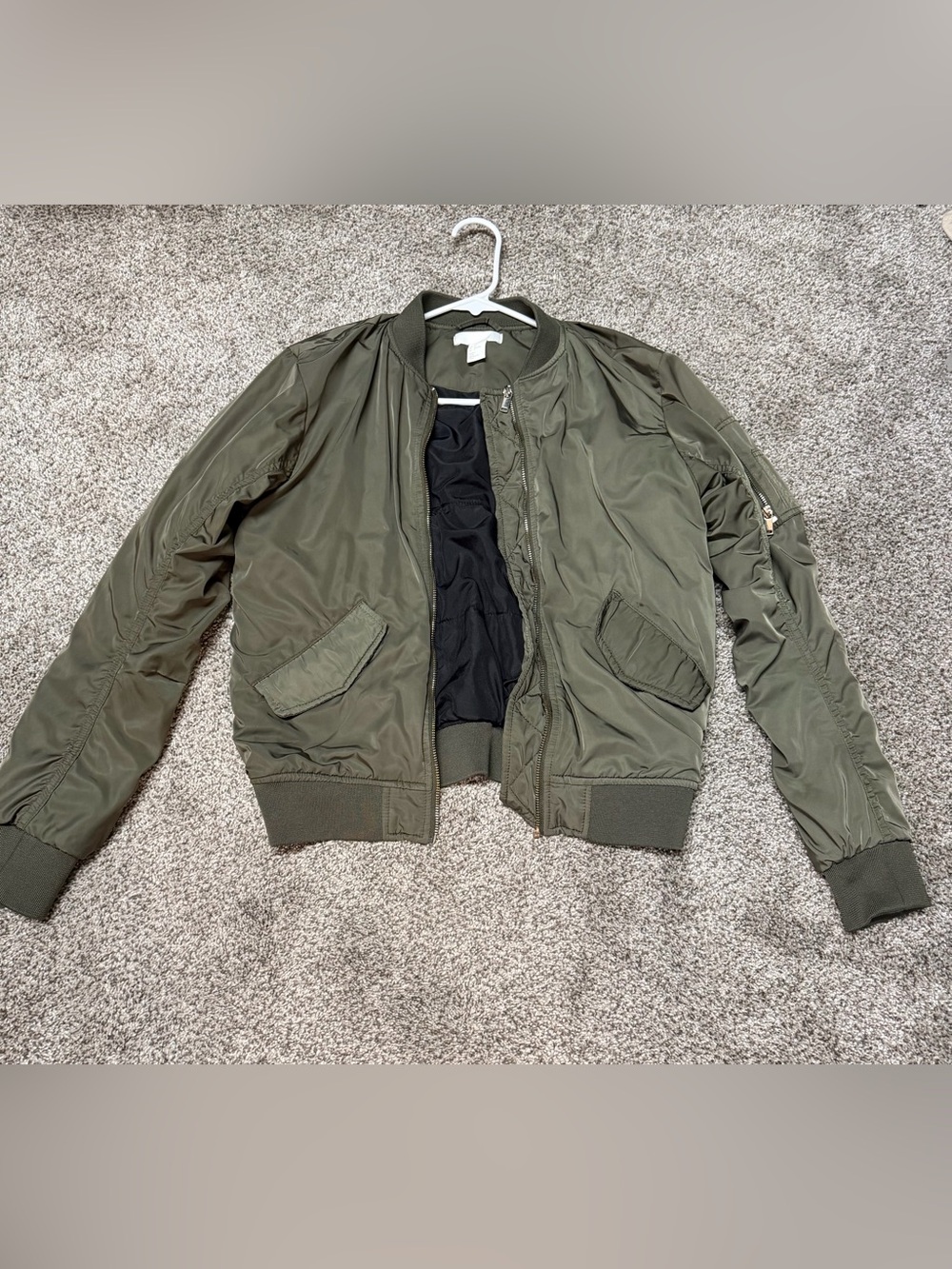 Women’s H&M Olive Bomber Jacket